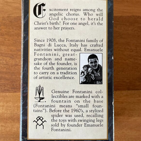 Fontanini Kneeling Angel 72518 Nativity Stable Heirloom figurine 5" Italy 1994 - Picture 9 of 12